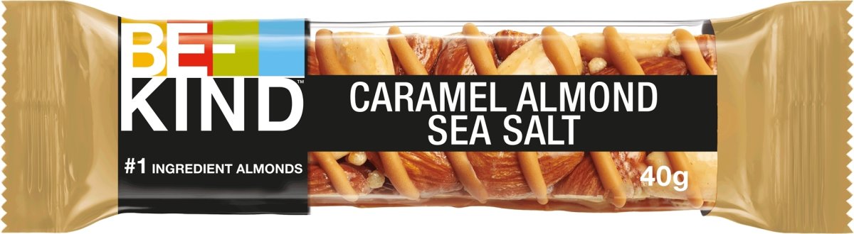 Be-Kind Nøddebar, Caramel, mandel & Sea salt, 40 g