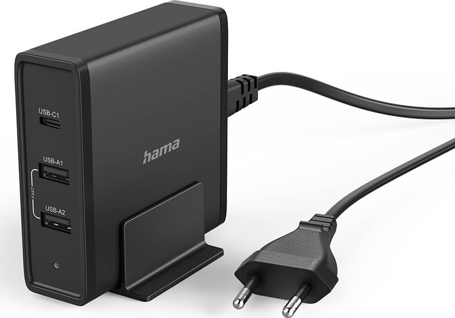 HAMA 65W PD 3 Port USB-C + USB-A Ladestation