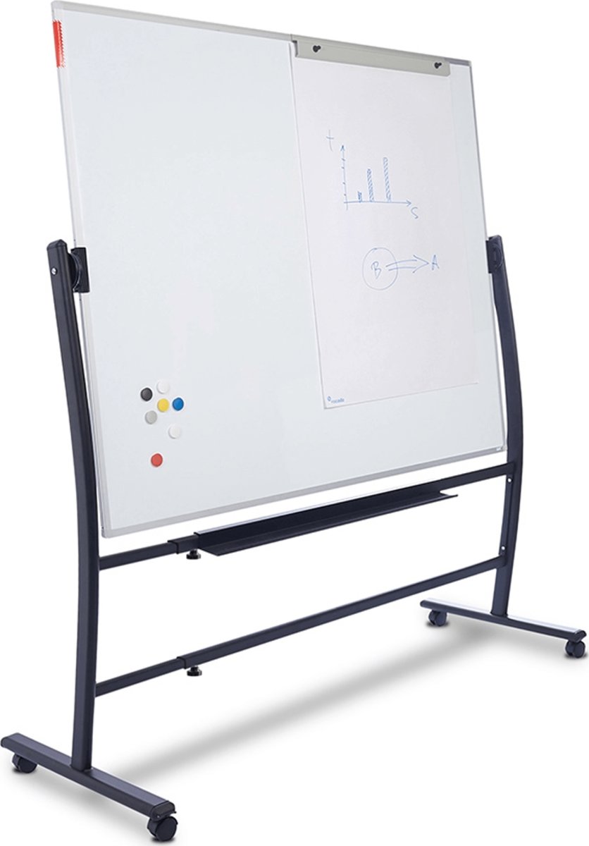 Rocada 360º dobbeltsidet mobil whiteboard