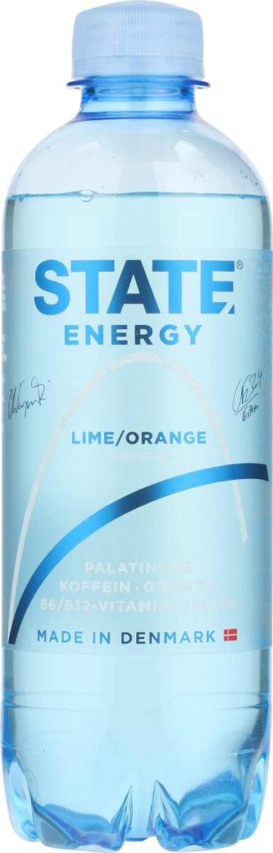 STATE Sparkling energidrik | Lime/Orange | 0,4 l