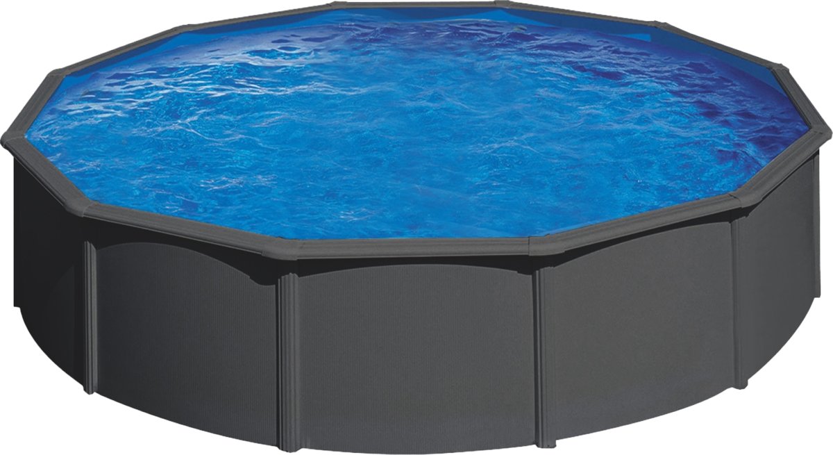 Pool Basic Ø550 x 120 cm – antracitgrå
