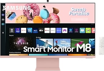 Samsung S32BM80PUU 32” LED-skærm, pink