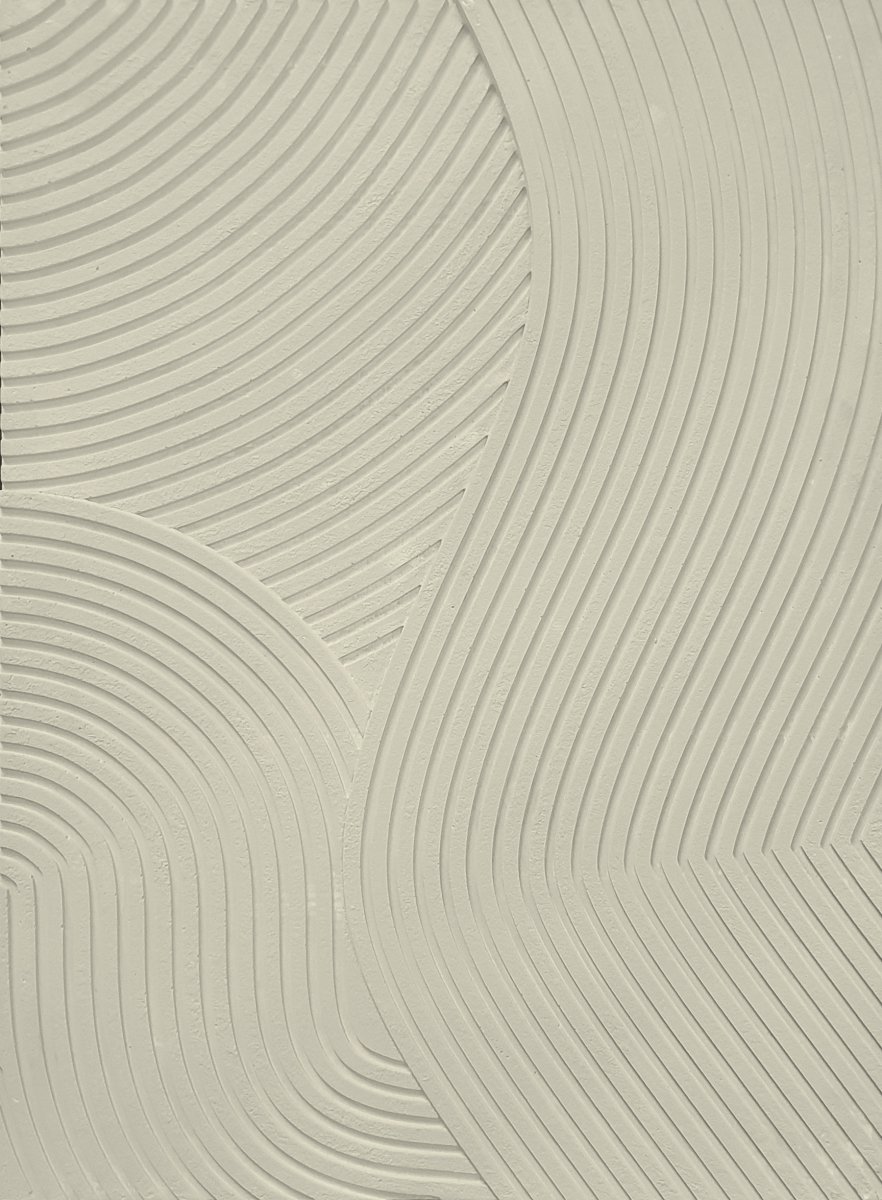 Billede Field - Beige, lærred, 50x70 cm