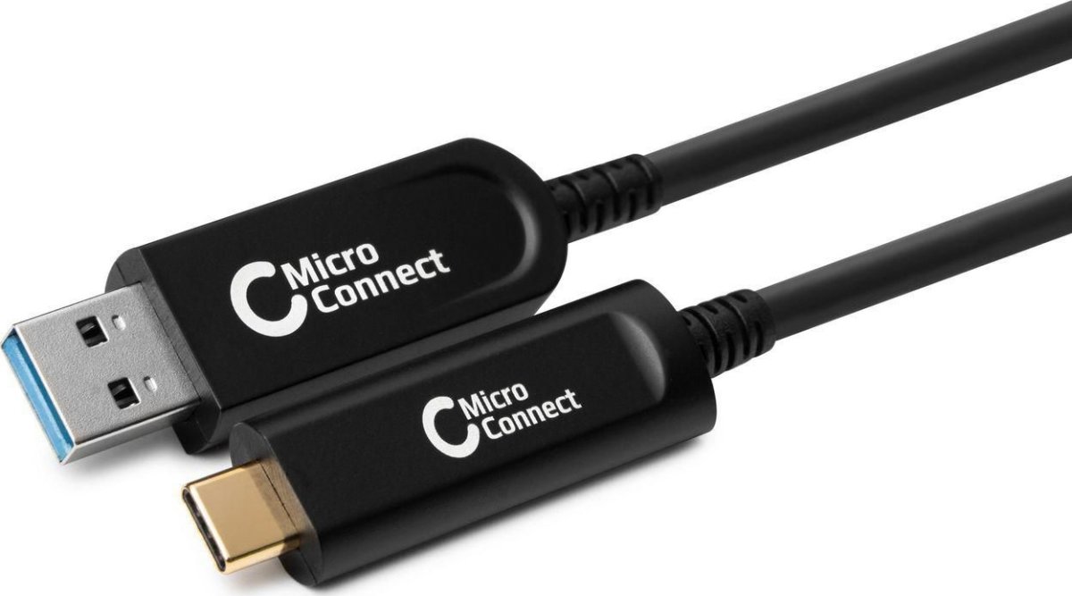 Nysgerrighed score Amazon Jungle MicroConnect Optic Fiber USB-C til USB-A kabel, 5m - Fri Fragt | Lomax A/S