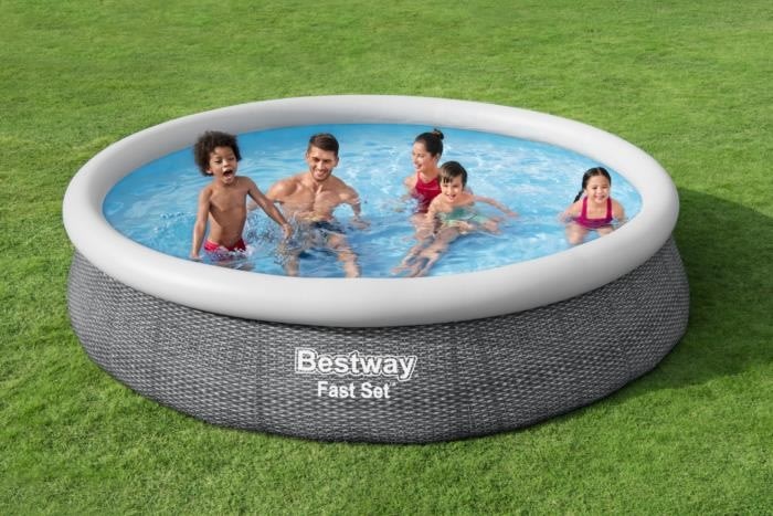 Bestway Fast Set Pool, 366x76 cm, 5.377L, antracit
