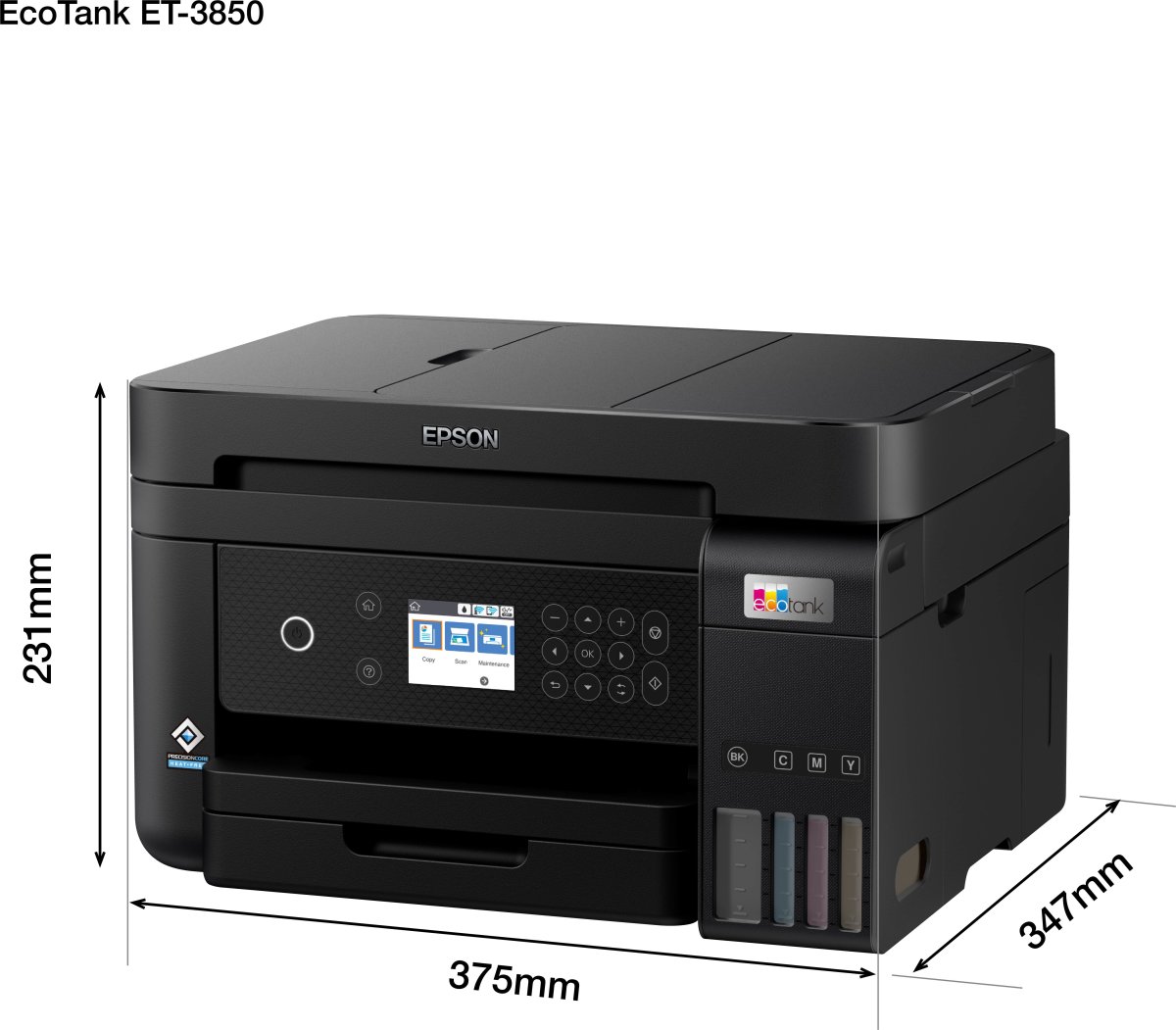 Epson EcoTank ET-3850 farve multifunktionsprinter