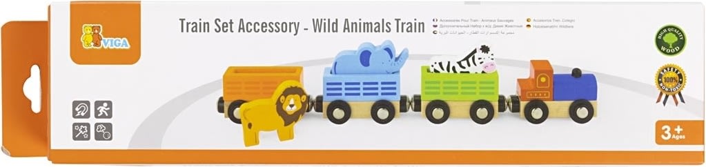 VIGA Tog med dyr til togbane, Tilbehør, 7 dele