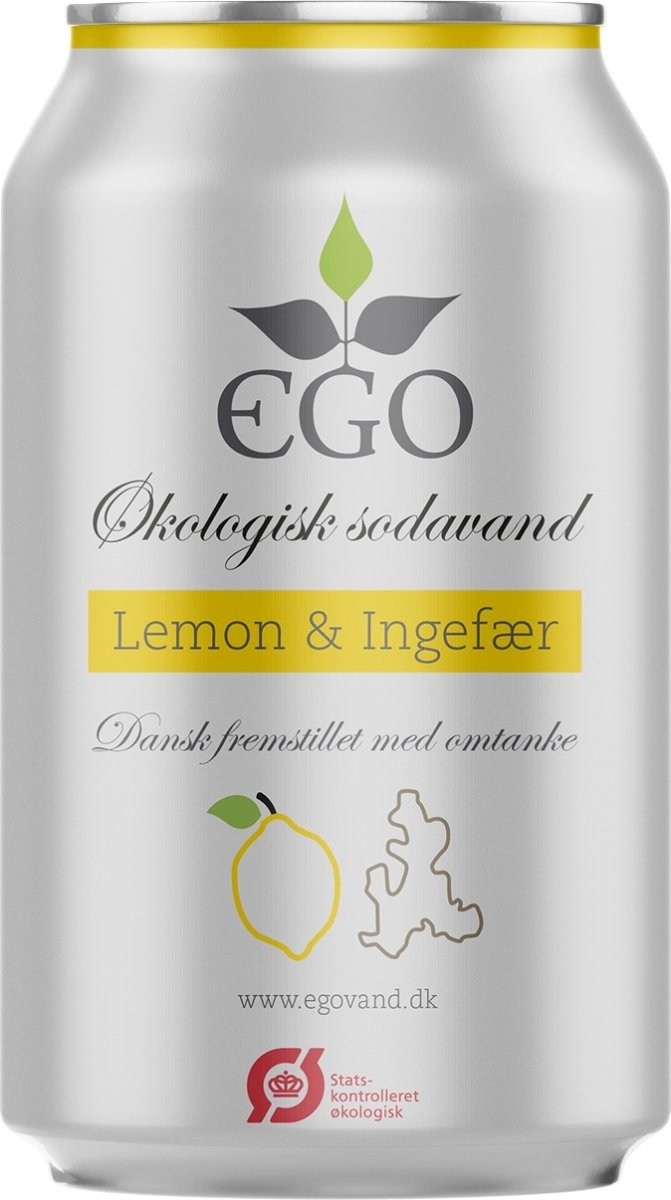 Ego økologisk sodavand Lemon/Ingefær 33 cl