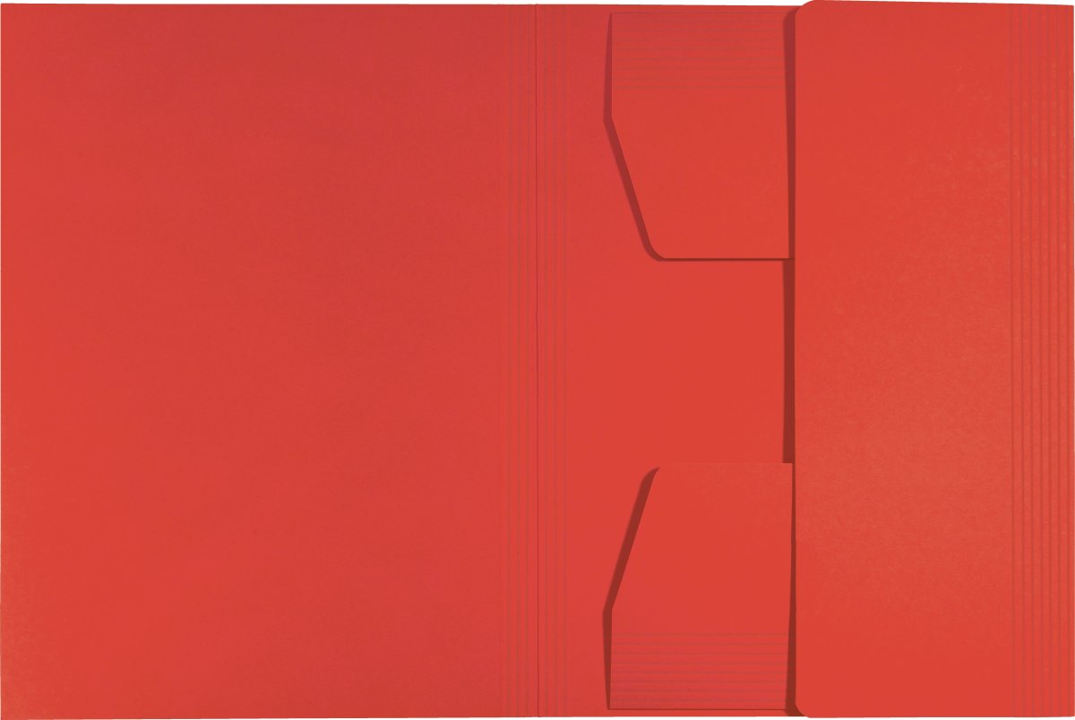 Leitz Recycle 3-klap mappe | A4 | Karton | Rød