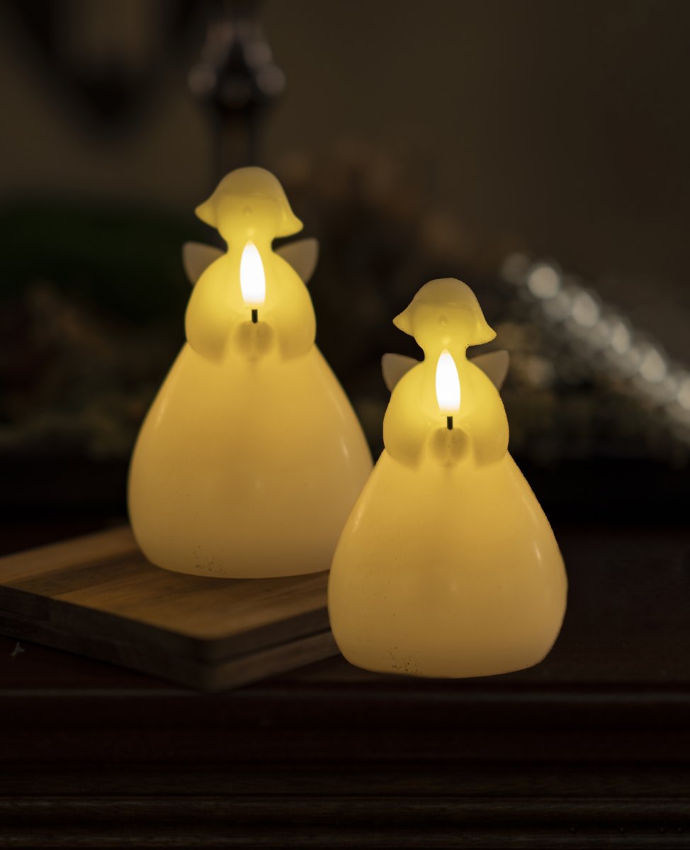 Sirius Lucia Engle, LED, H10 cm, Hvid, 2 stk.