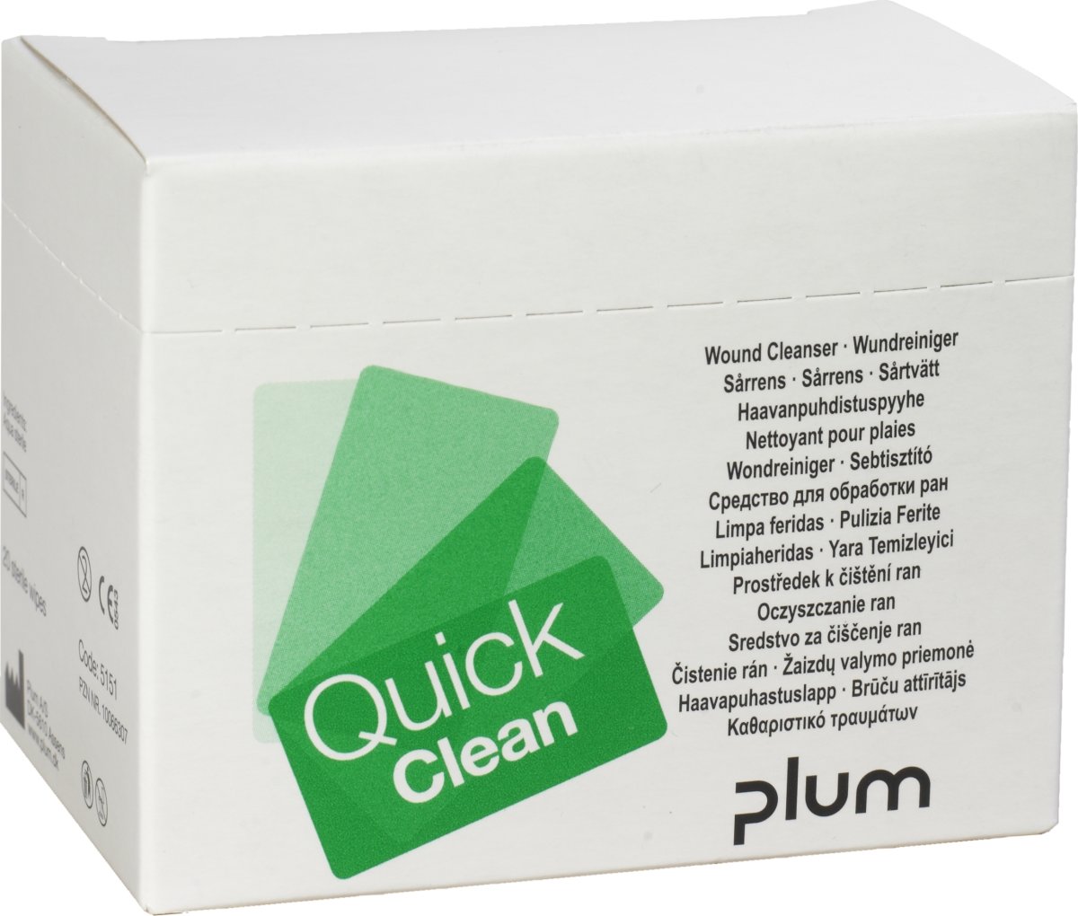 Plum Quick Clean Sårrens | 20 wipes