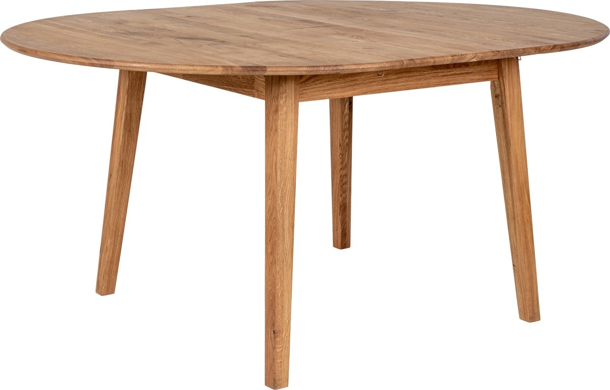 Metz Kantinebord, Ø118x118-158cm, olieret eg