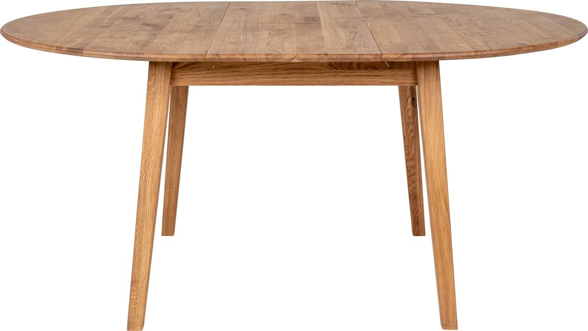 Metz Kantinebord, Ø118x118-158cm, olieret eg