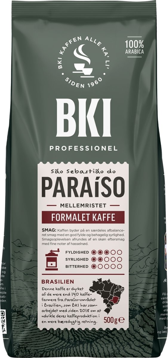 BKI Paraiso Formalet Kaffe, 500 g