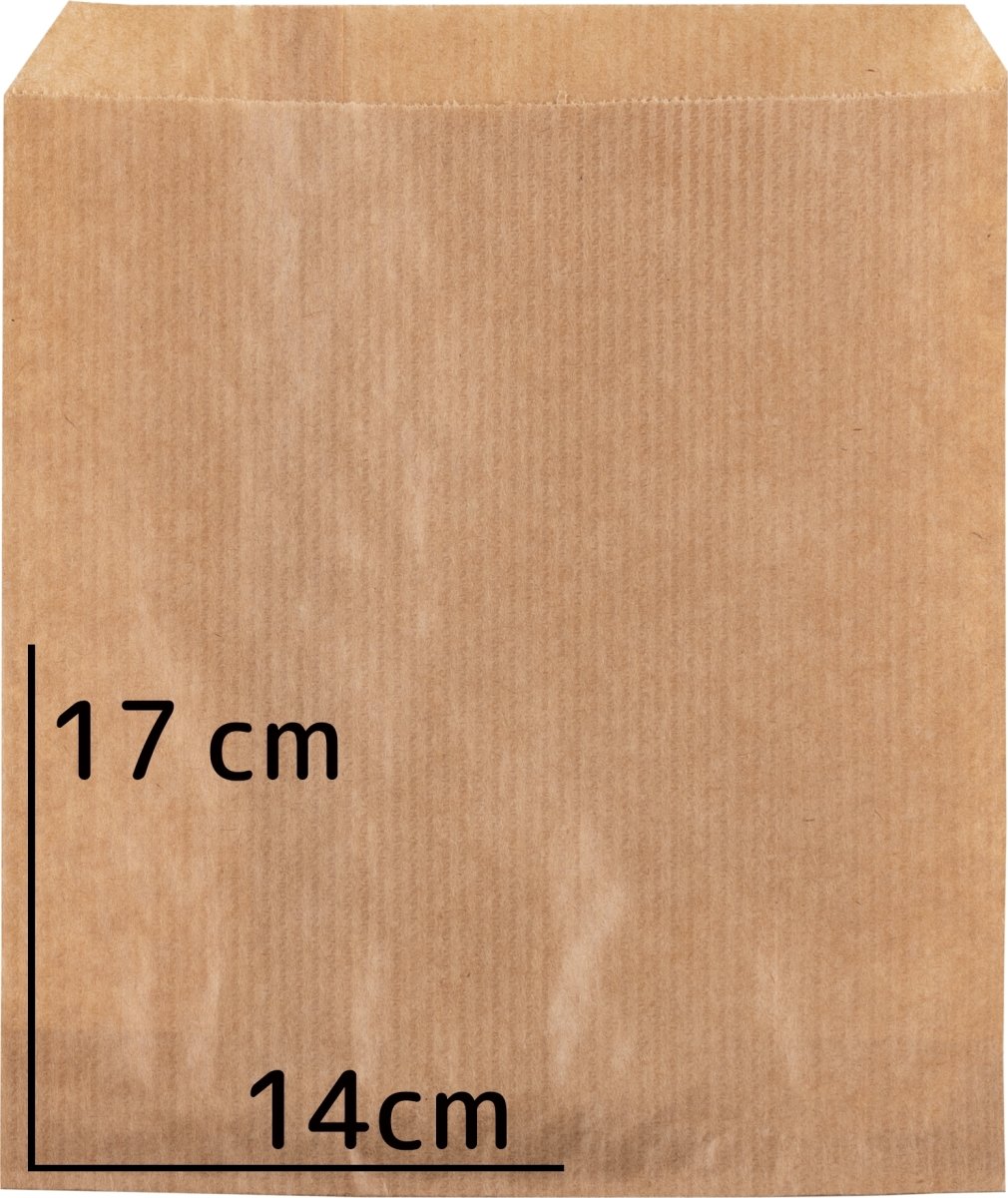 Papirpose 14 x 17 cm, 40g, brun