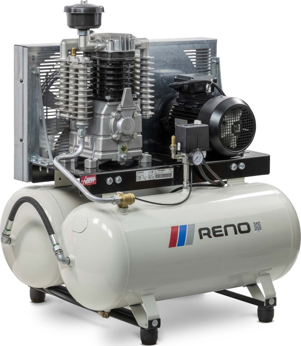 Reno kompressor, 90+90 l beholder
