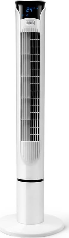 BLACK+DECKER Tårnventilator, 102cm, hvid