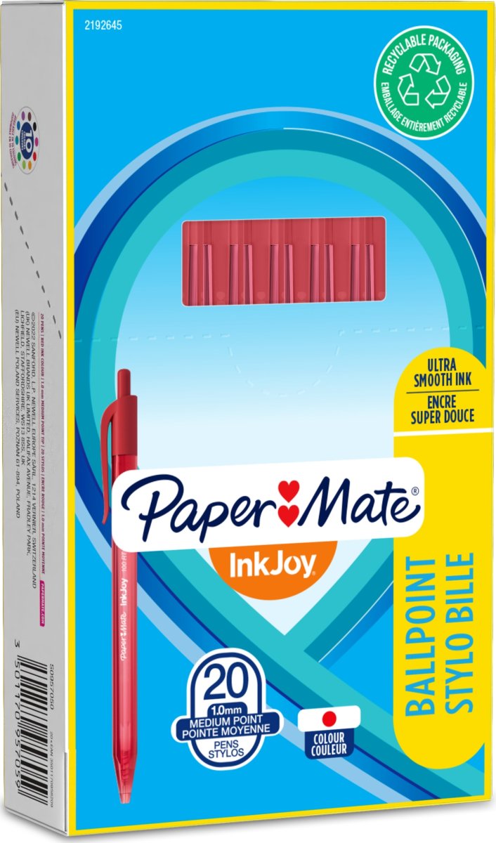 Paper Mate InkJoy 100 Kuglepen | Rød
