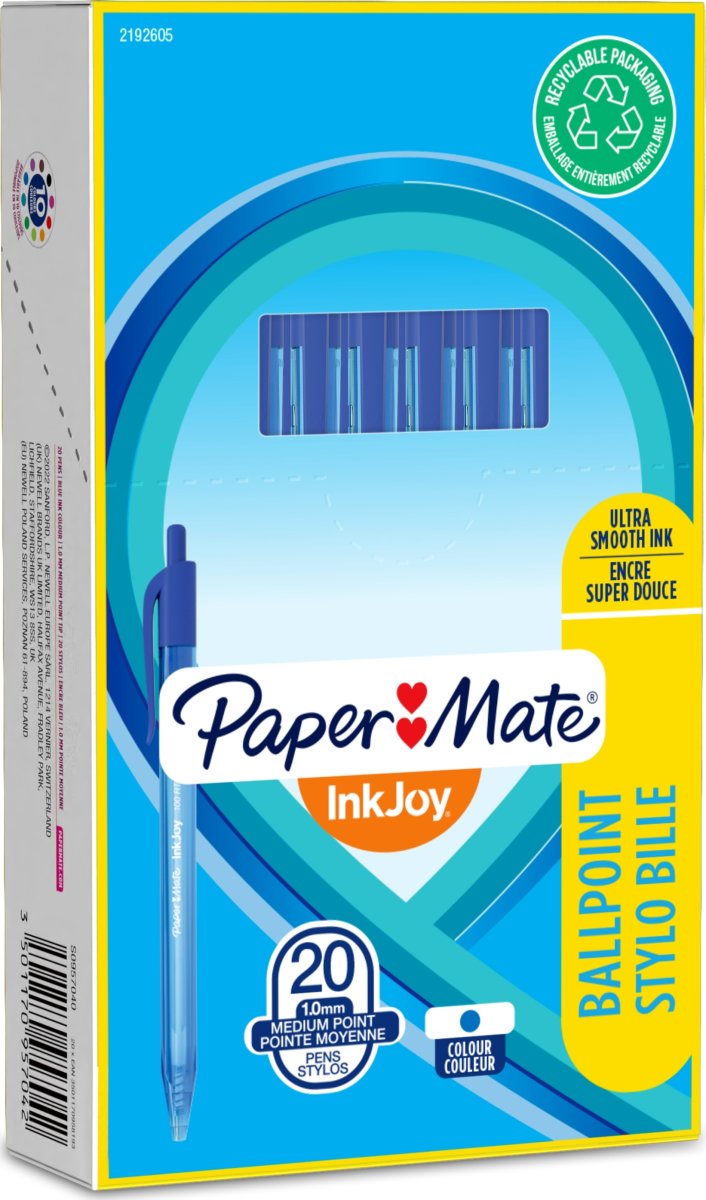 Paper Mate InkJoy 100 Kuglepen | Blå