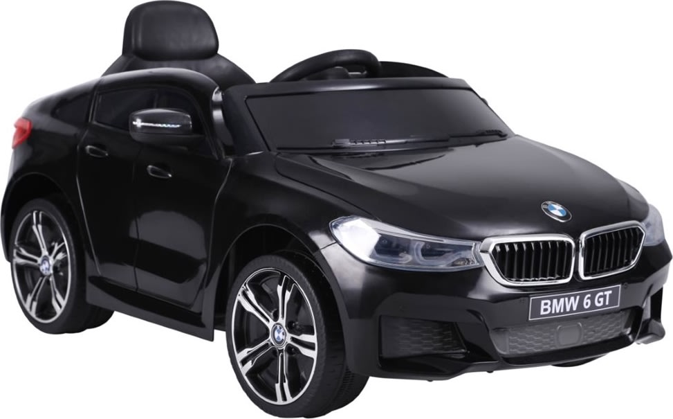 Elbil BMW 6 GT børnebil, 12V, sort