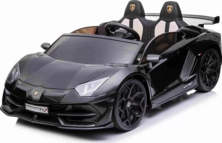 Elbil Lamborghini Aventador SJV til børn, sort