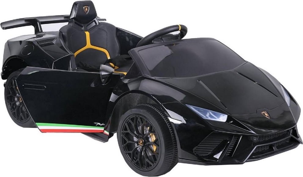 Elbil Lamborghini Huracan børnebil, 12V, sort