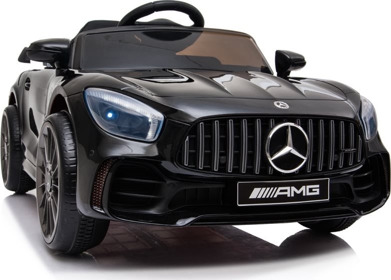 Elbil Mercedes AMG GTR børnebil, 12V, sort
