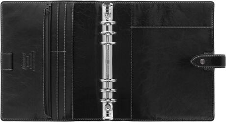 Filofax A5 Malden Organizer - Zwart Volnerf Buffelleer Agenda Met Weekblad 2025