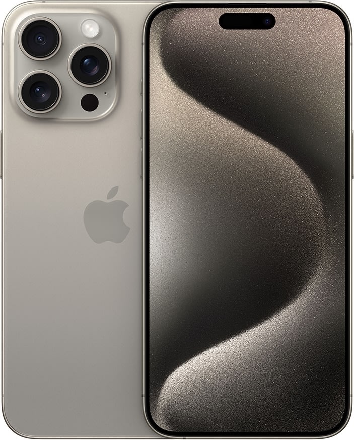 Apple iPhone 15 Pro Max, 1 TB, naturligt titanium