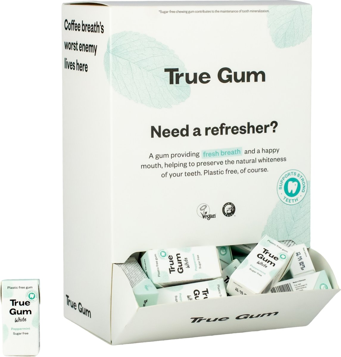 True Gum Tyggegummi Display, 80 pakker á 3 stk.
