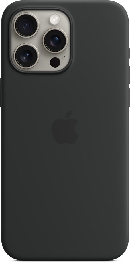 Apple iPhone 15 Pro Max silikone cover, sort