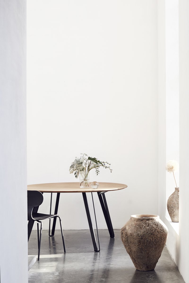 Muubs Space kantinebord Ø150, Olieret Eg