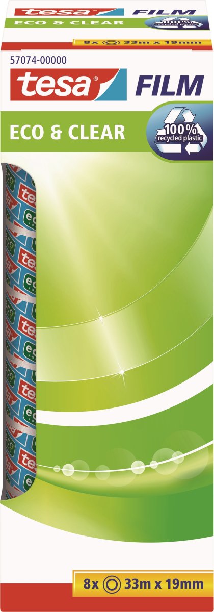 tesa ecoLogo Tape | 19mm x 33m | 8 ruller