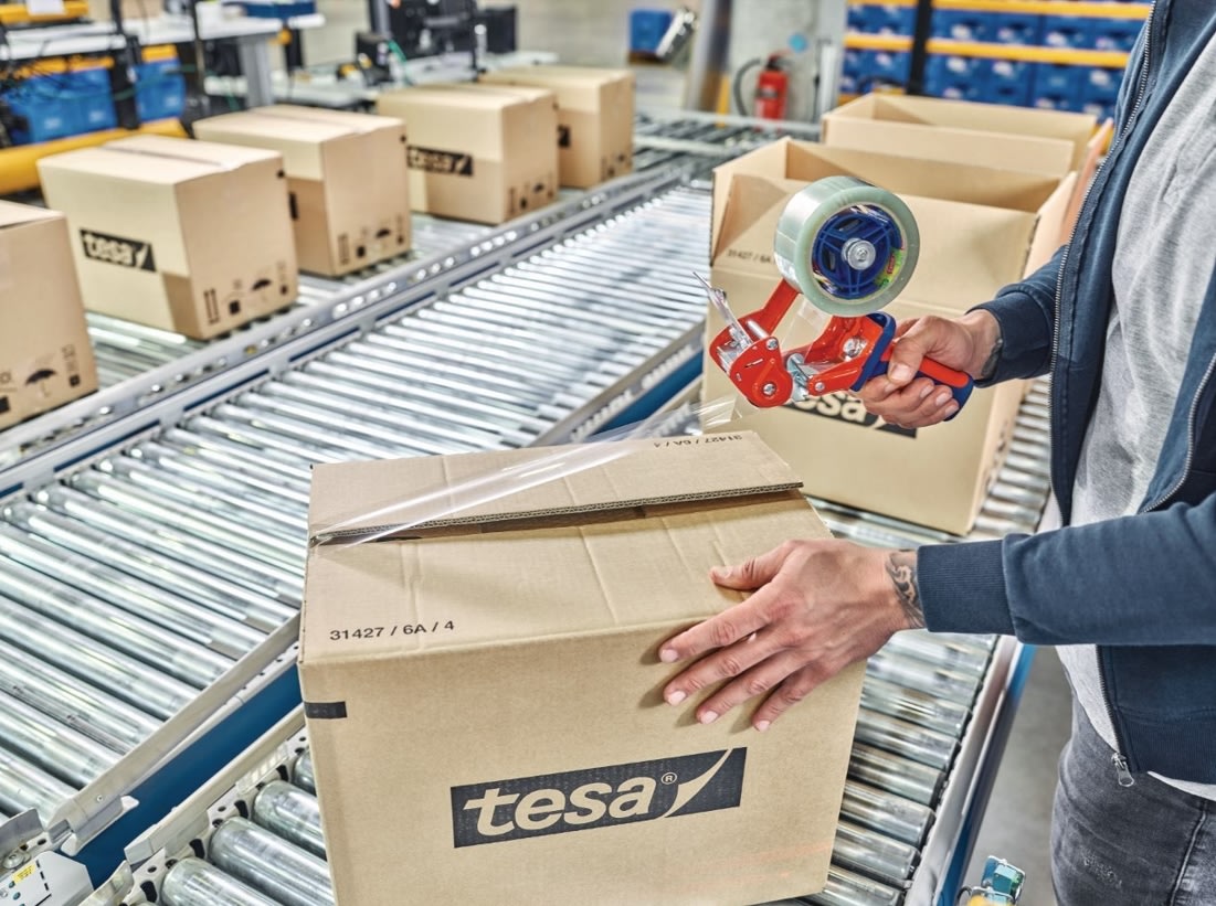 tesa ecoLogo Pakketape | US | 50mm x 66m | Klar