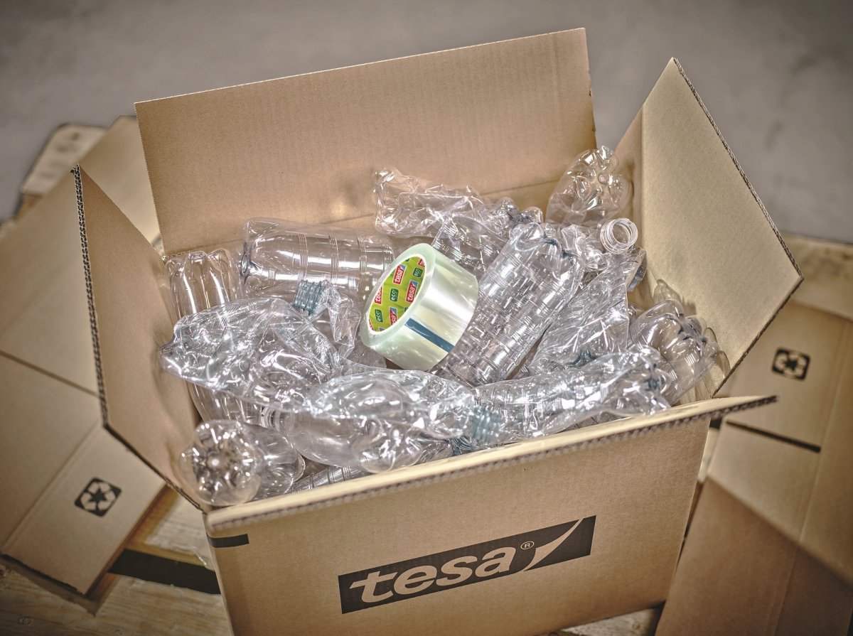 tesa ecoLogo Pakketape | US | 50mm x 66m | Klar