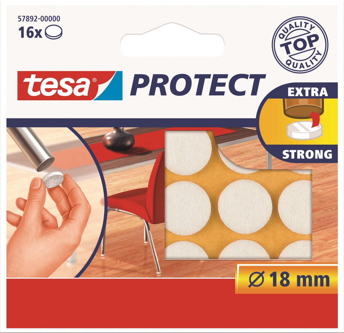 tesa Protect Filtpude, Ø18 mm, 16 stk.