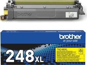 Brother TN248XLY lasertoner, gul, 2.3K