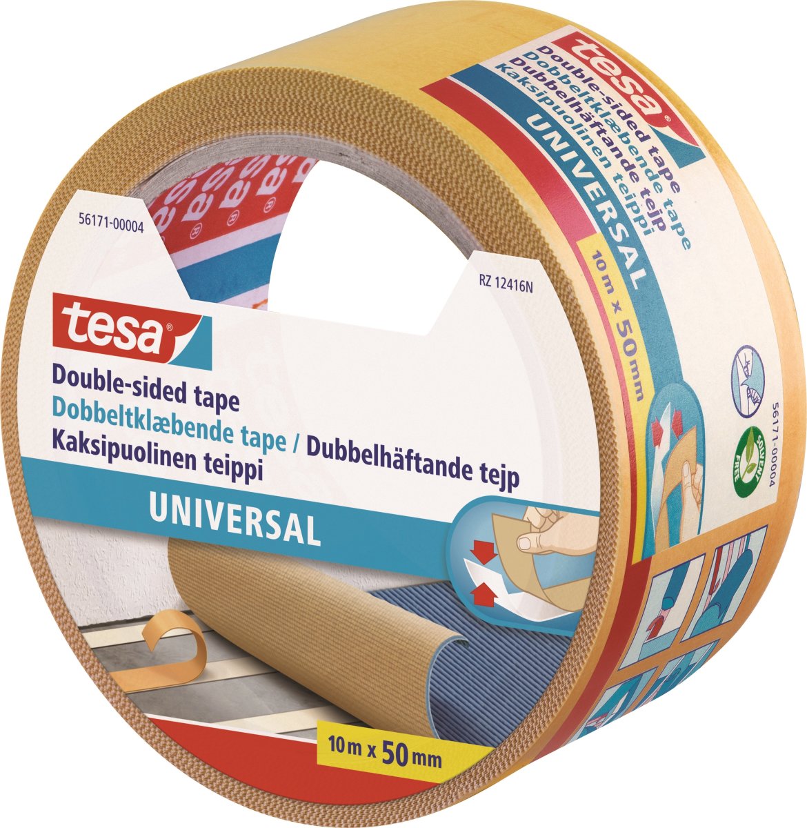 tesa Tæppetape, universal, 50mm x 10m