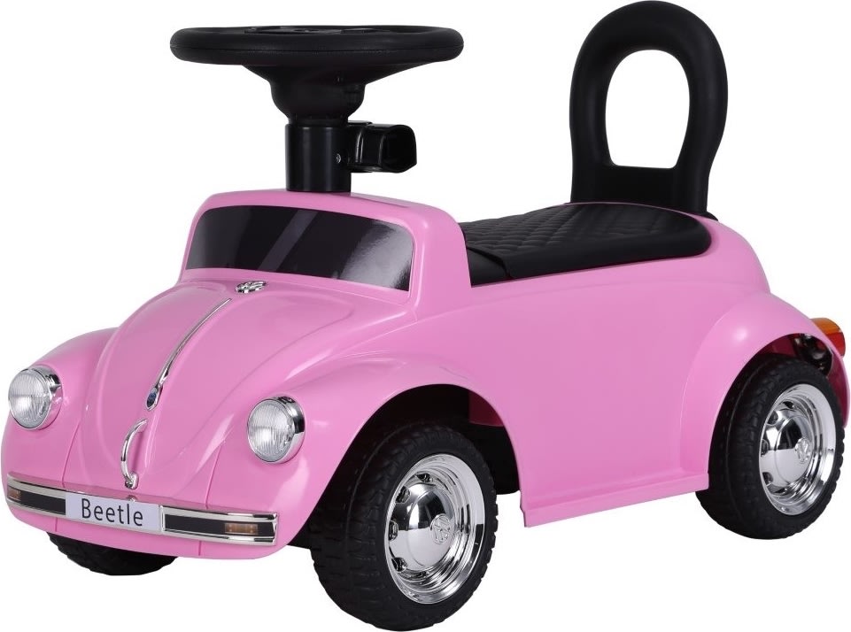 Gåbil VW Beetle til børn, lyserød