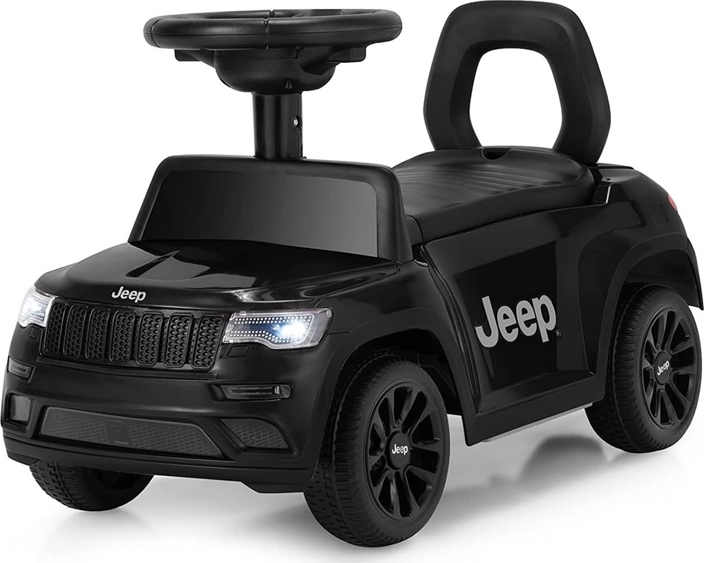 Gåbil Jeep Grand Cherokee til børn, sort