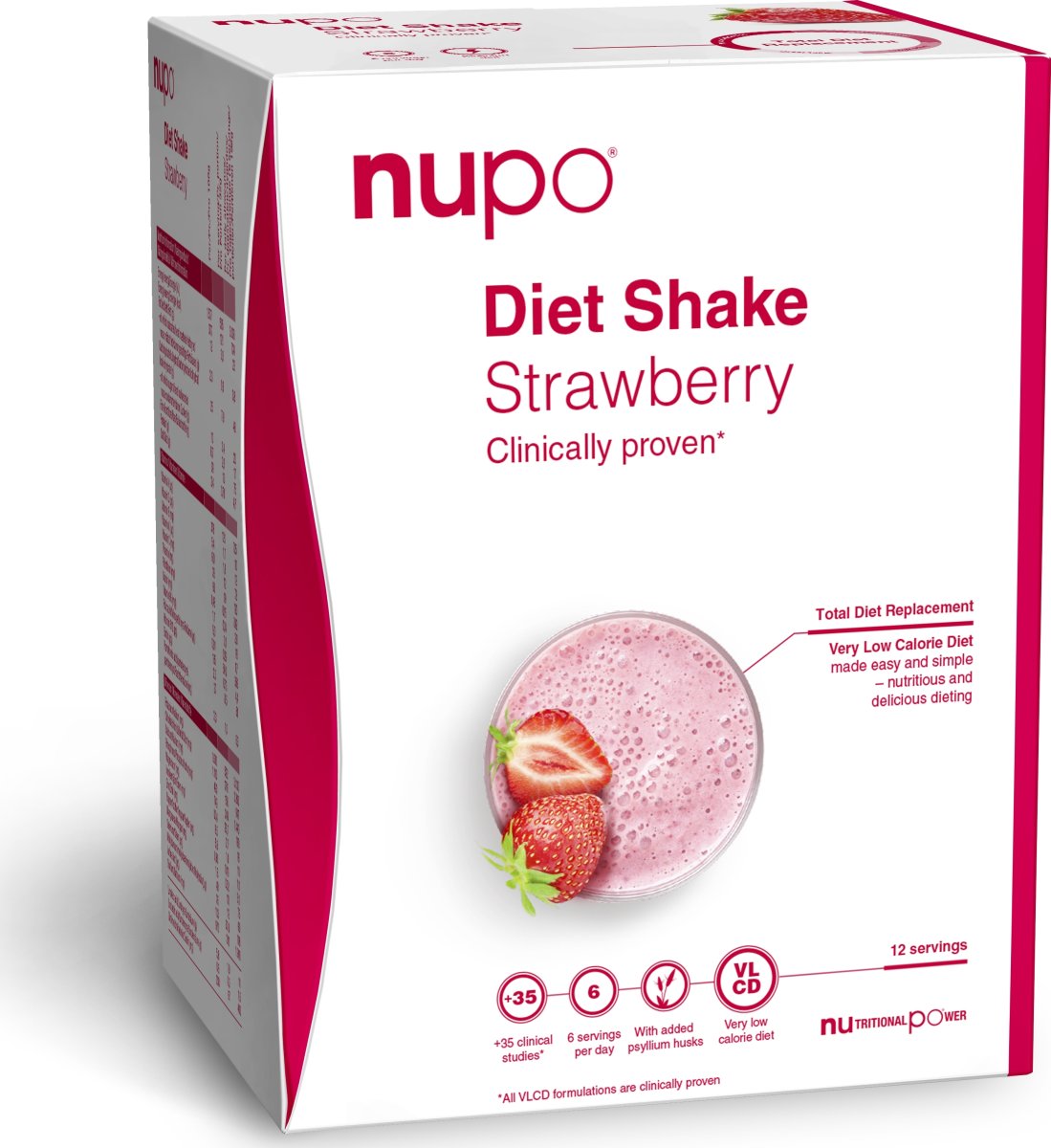 Nupo Diet Shake Jordbær, 384 g