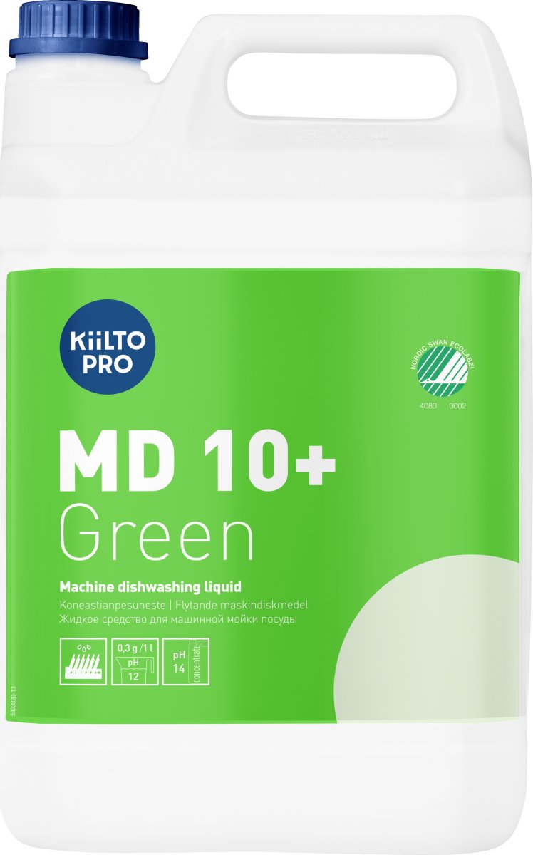 Kiilto Pro Industriopvaskemiddel | MD10+Green | 5L