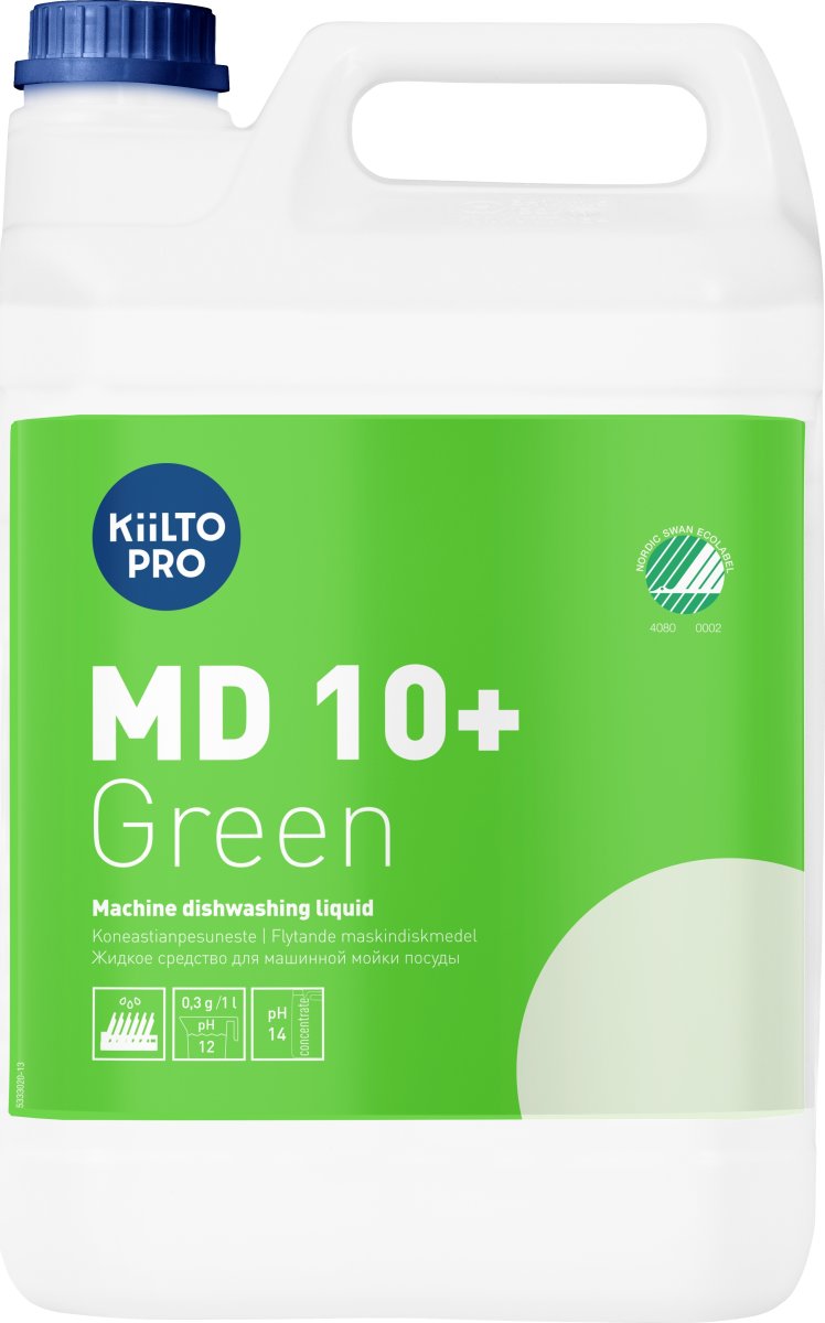Kiilto Pro Opvaskemiddel | MD 10+ Green | 5 L