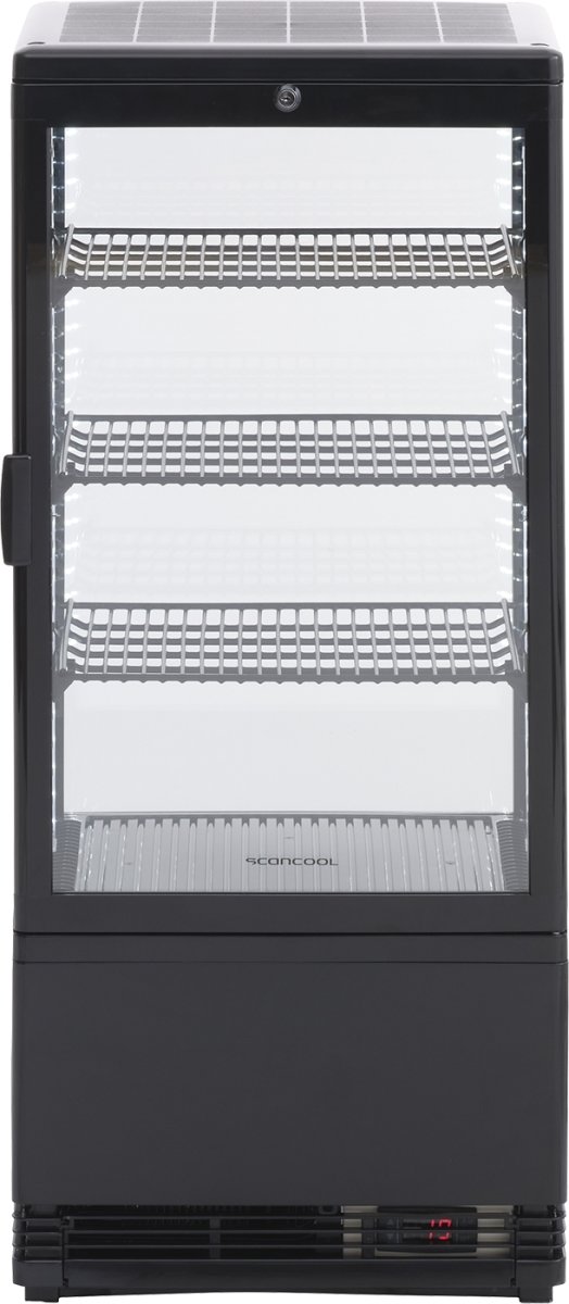 Scandomestic RT 82 BE Displaykøleskab, sort
