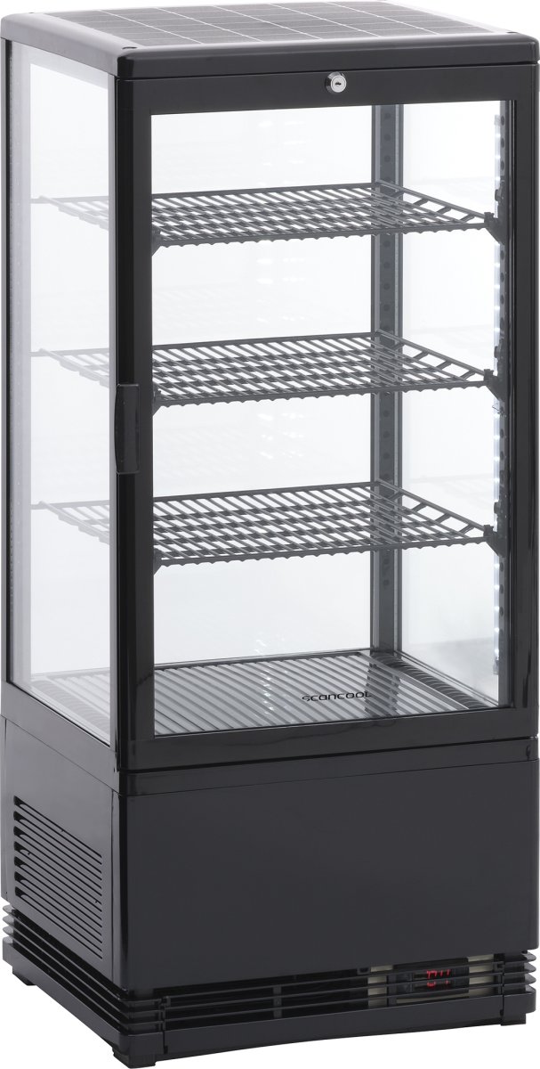 Scandomestic RT 82 BE Displaykøleskab, sort
