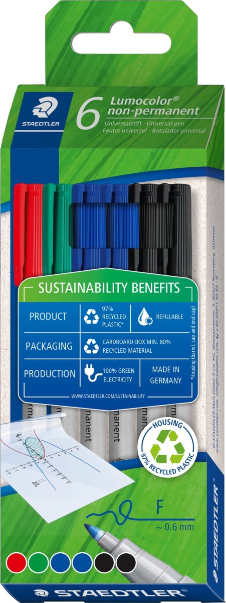Staedtler 316 Non-permanent Marker | 6 stk.