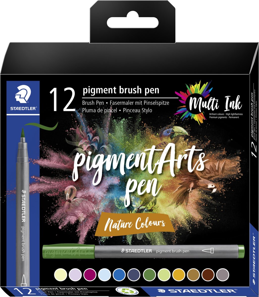 Staedtler PA Brush Pen | Natur | 12 farver