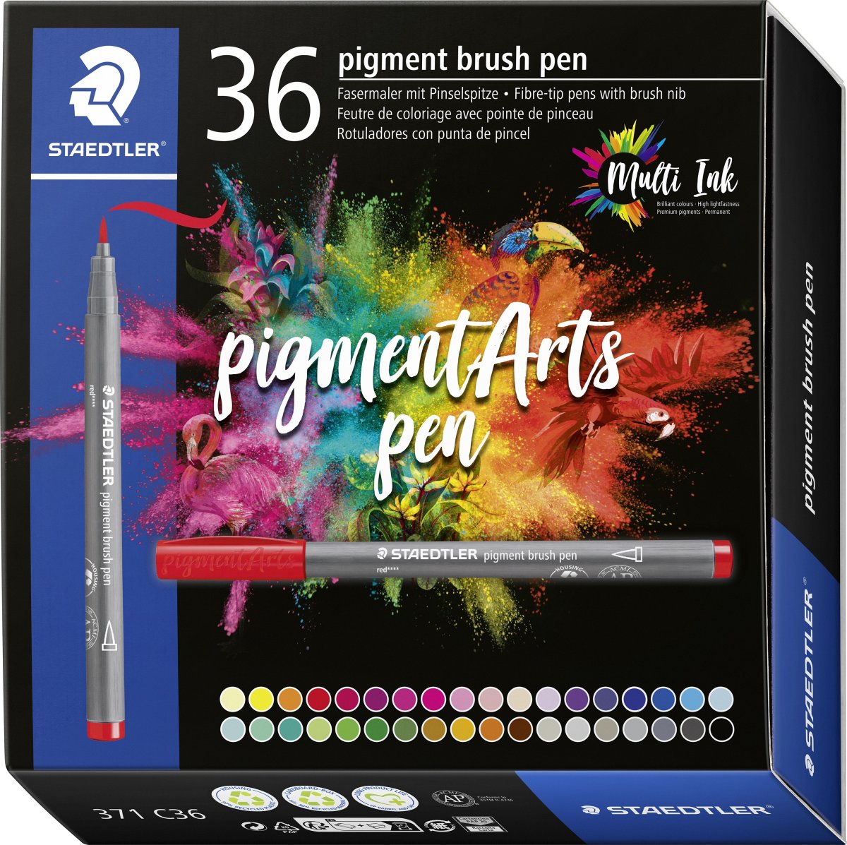 Staedtler PA Brush Pen | 36 farver