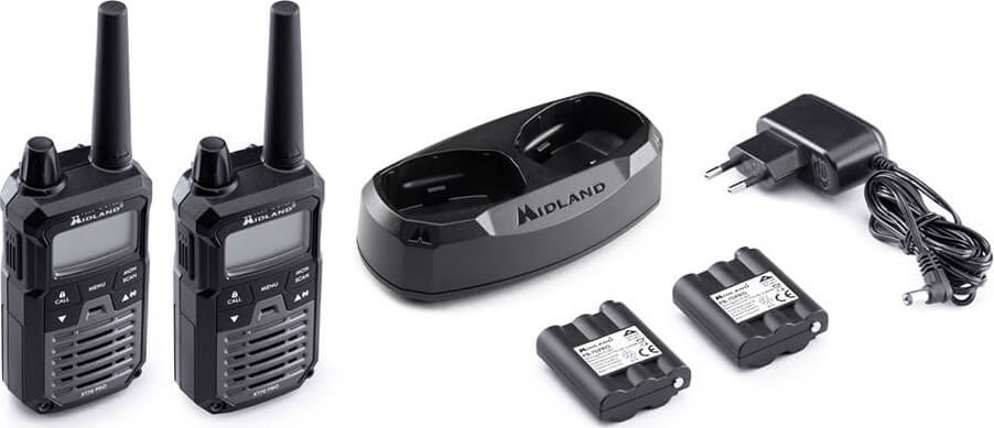 Midland XT70 Pro walkie talkie, grå