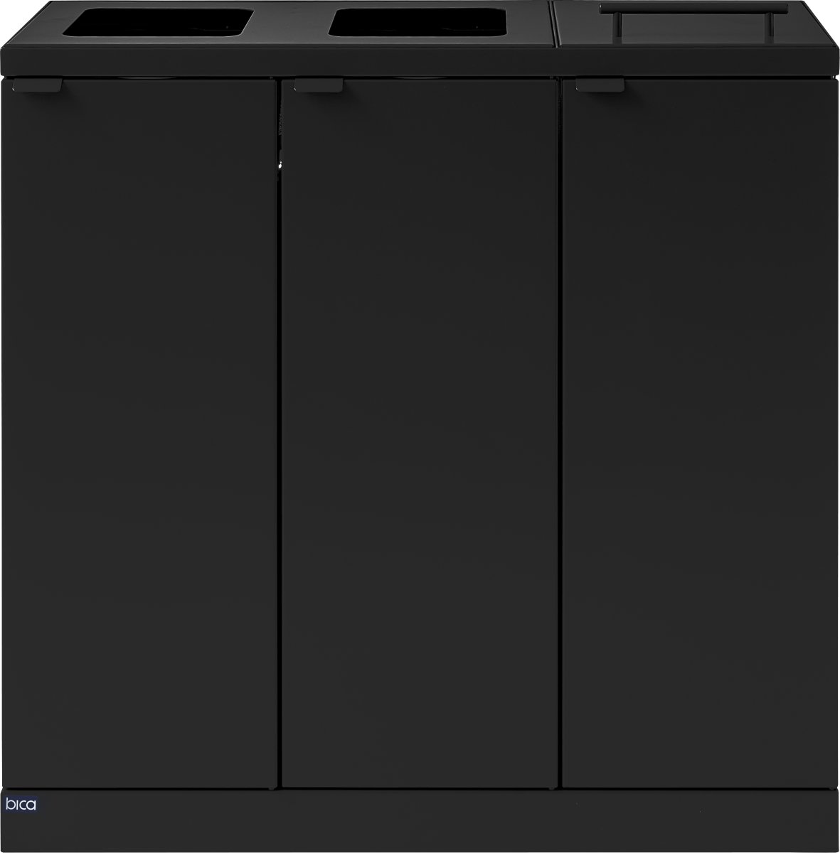 Bica 873 Affaldsstation 3x65L, Løftelåg, Sort